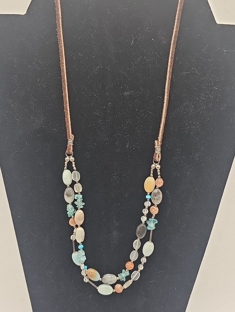 Multi-Strand Turquoise Accent Beaded Necklace - Women Jewelry